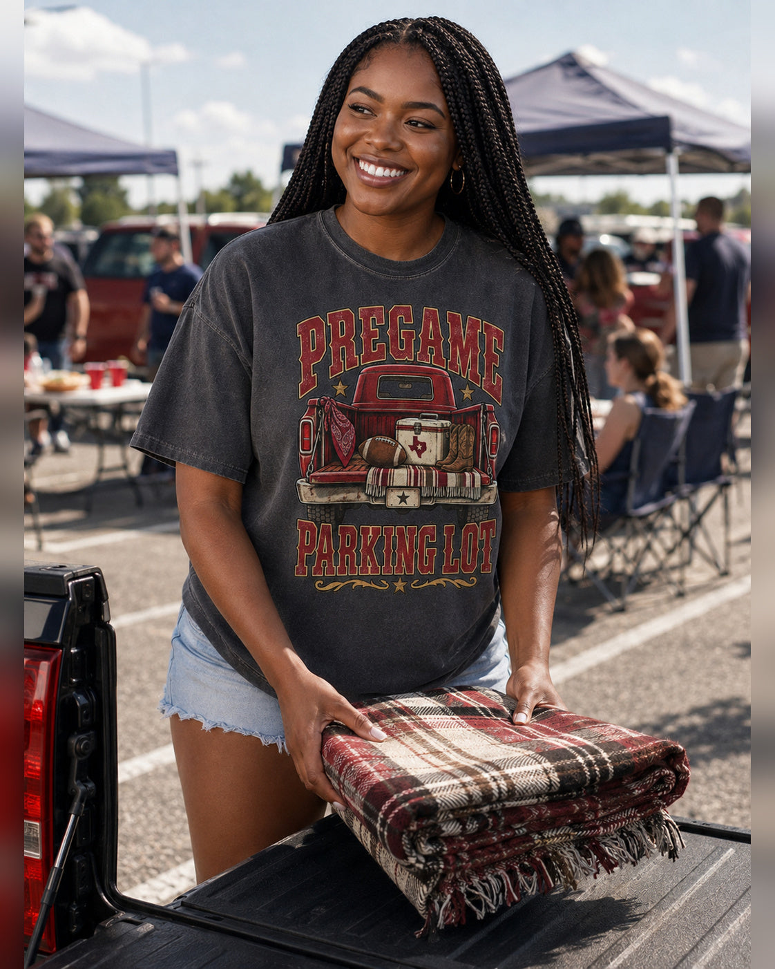 Pregame Parking Lot football tailgate lifestyle storytelling mockup