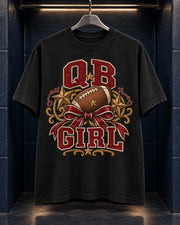 QB Girl Comfort Colors T-shirt hanger mockup