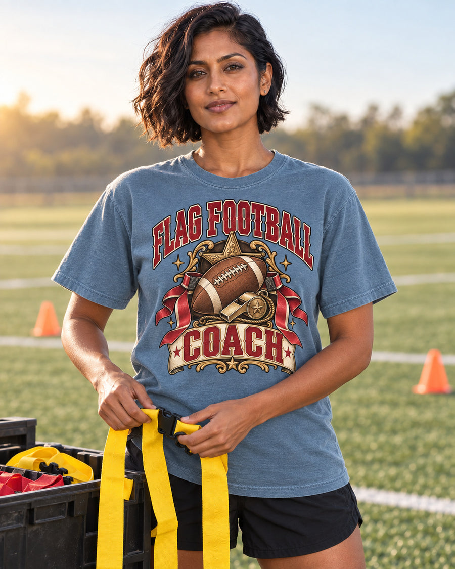 Flag Football Coach game day lifestyle storytelling mockup