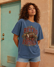 Retro Football Comfort Colors T-shirt alternate garment color mockup