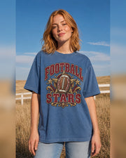 Football Stars premium Comfort Colors game day T-shirt hero mockup