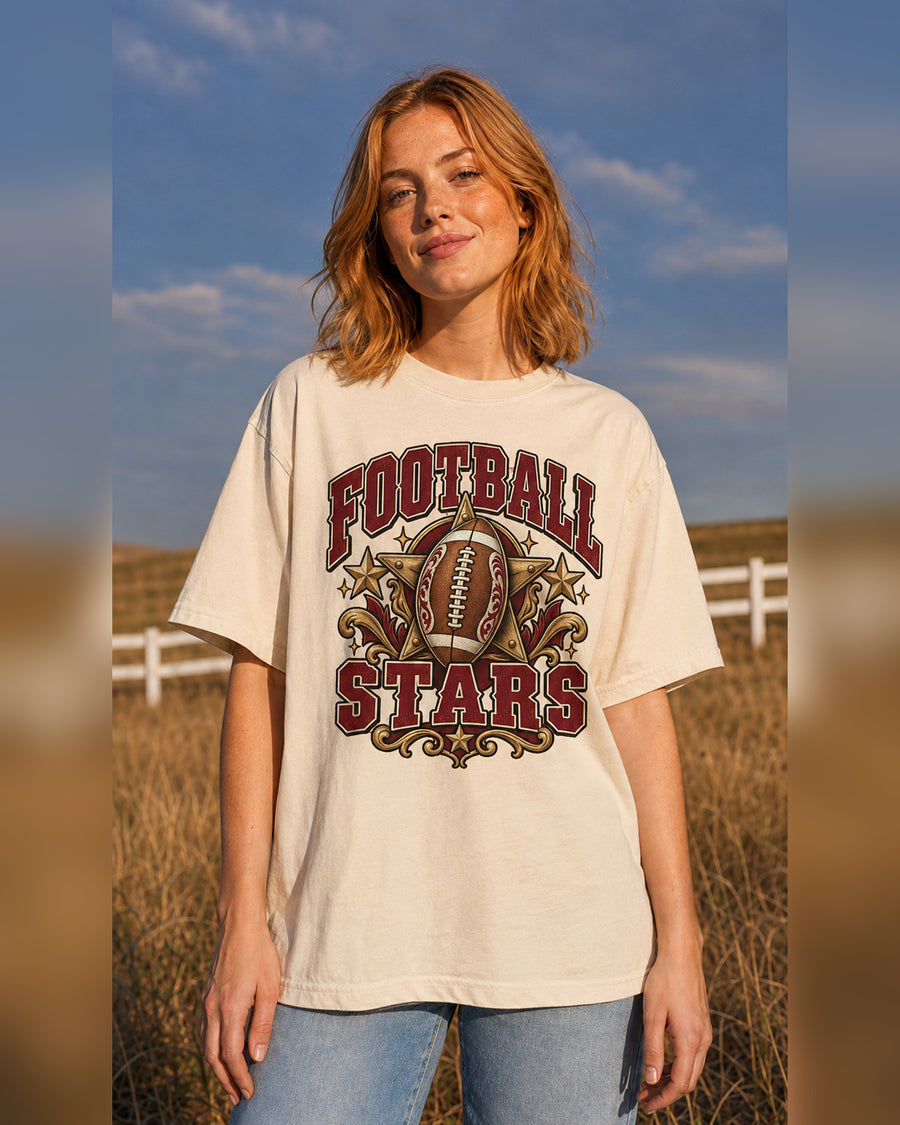 Football Stars Comfort Colors T-shirt alternate garment color mockup