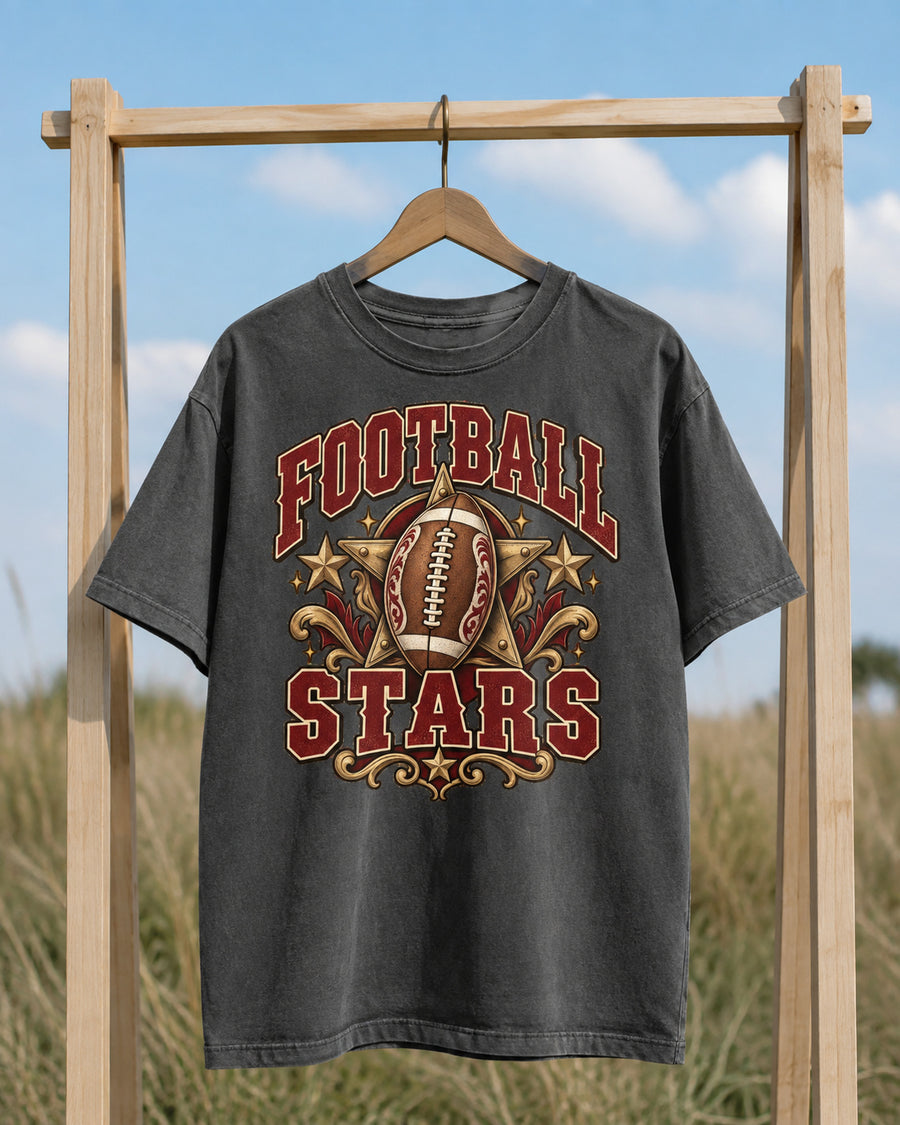 Football Stars Comfort Colors T-shirt hanger mockup