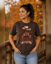 Fall Football Social Comfort Colors T-shirt alternate garment color mockup