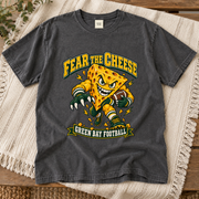 Fear the Cheese vintage Green Bay Comfort Colors football T-shirt mockup 4