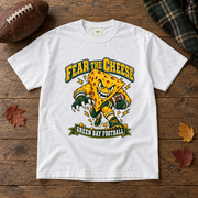 Fear the Cheese vintage Green Bay Comfort Colors football T-shirt mockup 5