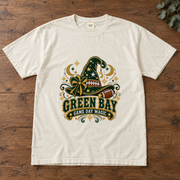 Green Bay Game Day Magic vintage Green Bay Comfort Colors football T-shirt mockup 2