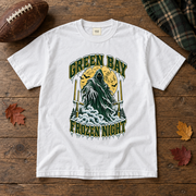 Green Bay Frozen Night vintage Green Bay Comfort Colors football T-shirt mockup 5