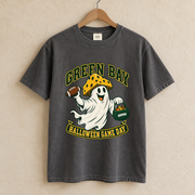 Green Bay Halloween Game Day vintage Green Bay Comfort Colors football T-shirt mockup 1