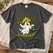 Green Bay Halloween Game Day vintage Green Bay Comfort Colors football T-shirt mockup 4