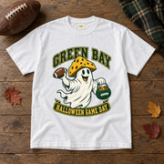 Green Bay Halloween Game Day vintage Green Bay Comfort Colors football T-shirt mockup 5