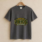 Green Bay Owner After Midnight vintage Green Bay Comfort Colors football T-shirt mockup 1