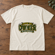 Green Bay Owner After Midnight vintage Green Bay Comfort Colors football T-shirt mockup 2