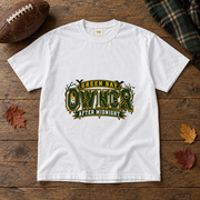 Green Bay Owner After Midnight vintage Green Bay Comfort Colors football T-shirt mockup 5