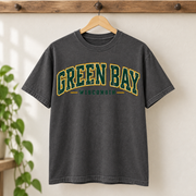Green Bay Collegiate Essential vintage Comfort Colors football T-shirt mockup 4