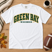 Green Bay Collegiate Essential vintage Comfort Colors football T-shirt mockup 5