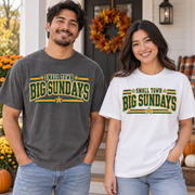 Small Town Big Sundays vintage Green Bay Comfort Colors football T-shirt mockup 3