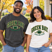 Green Bay Sideline Club vintage Comfort Colors football T-shirt mockup 3