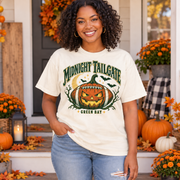 Midnight Tailgate vintage Green Bay Comfort Colors football T-shirt mockup 1