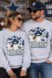 Boo Crew Dallas Football Ghosts Halloween sweatshirt couple game day mockup