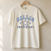 Dallas Sweetheart Comfort Colors football T-shirt mockup 1