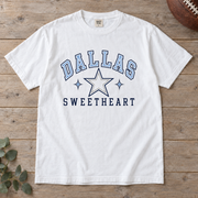 Dallas Sweetheart Comfort Colors football T-shirt mockup 2