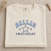 Dallas Sweetheart Comfort Colors football T-shirt mockup 4