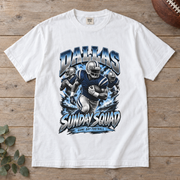 Dallas Sunday Squad Comfort Colors football T-shirt mockup 2