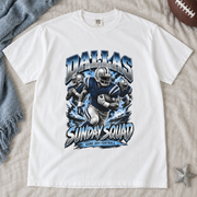 Dallas Sunday Squad Comfort Colors football T-shirt mockup 5