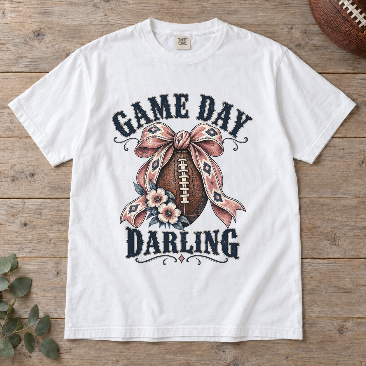 Game Day Darling Dallas Comfort Colors football T-shirt mockup 2