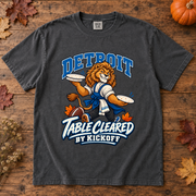 Detroit Table Cleared by Kickoff Thanksgiving T-shirt mockup 2