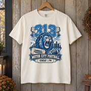 Detroit 313 Motor City Football Sunday premium T-shirt hanger mockup