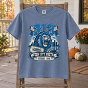 Detroit 313 Motor City Football Sunday premium T-shirt mockup 3