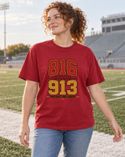 816 913 Two Sides One Sunday Premium T Shirt female lifestyle