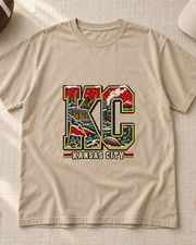 KC Winter Kansas City Premium T Shirt flat lay