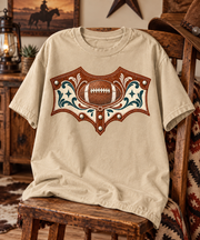 Western Football Banner T-shirt folded mockup