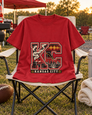 KC Kansas City Collage Premium T Shirt styled scene