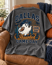 Dallas Haunted Game Day Halloween football tee mockup