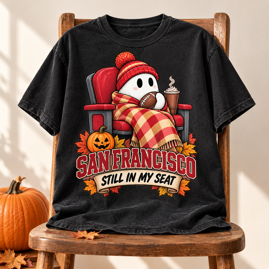 Still in My Seat San Francisco Comfort Colors 1717 T-shirt mockup 5