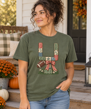 Gingham Goalpost Quilt Comfort Colors game day lifestyle mockup