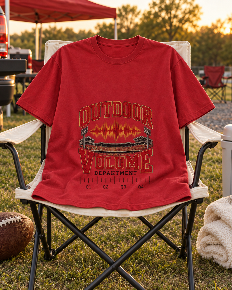 Outdoor Volume Department Premium T Shirt styled scene
