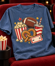 Football Snack Collage T-shirt folded mockup