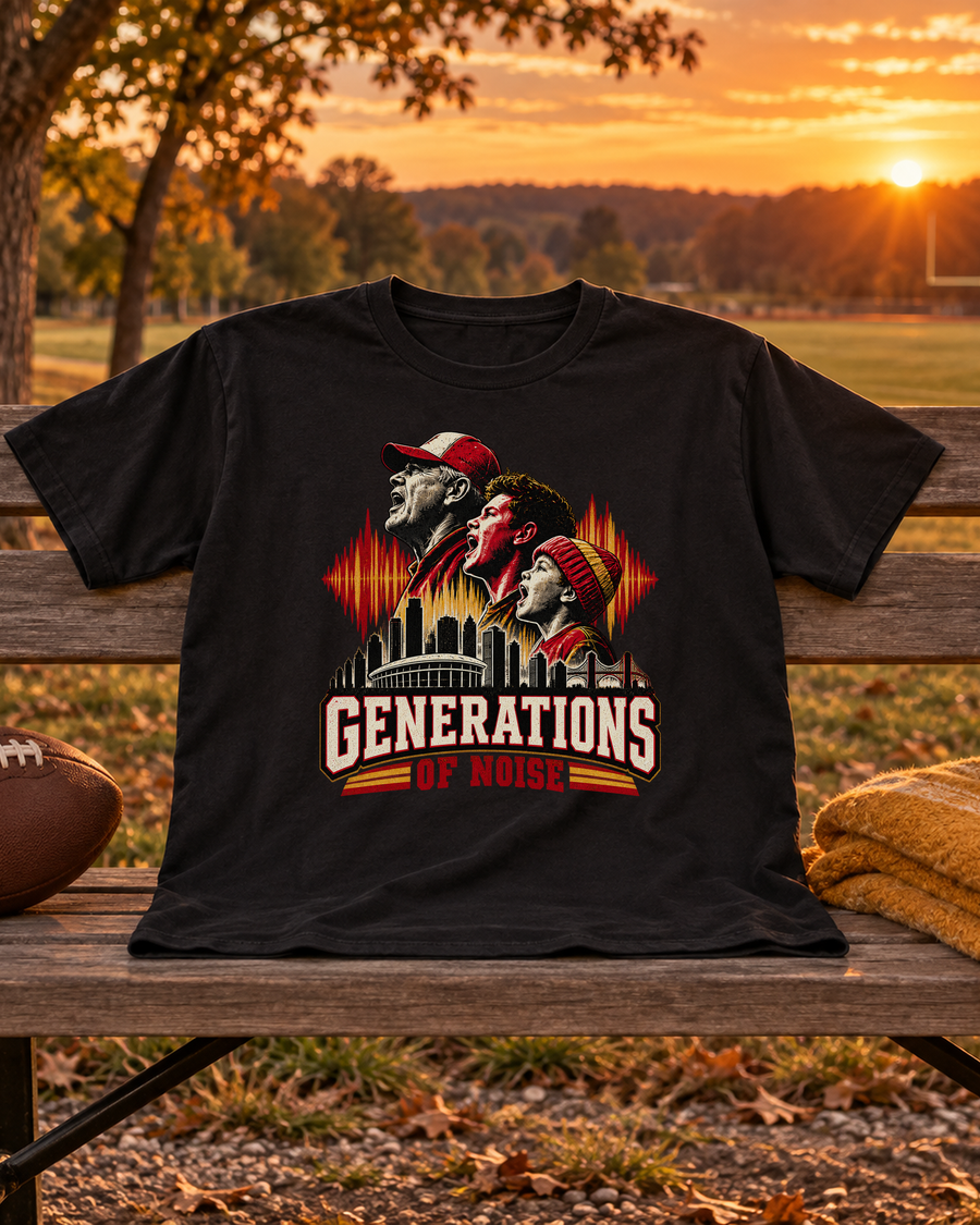 Generations of Noise Premium T Shirt styled scene