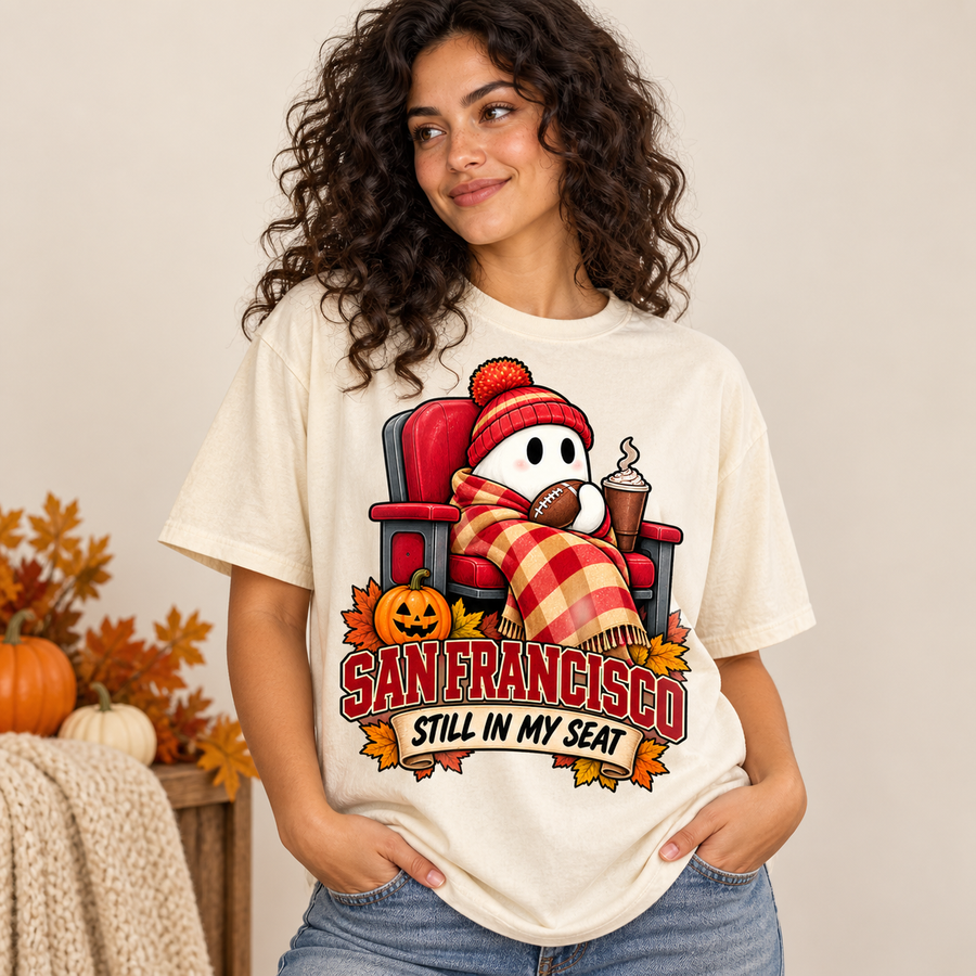Still in My Seat San Francisco Comfort Colors 1717 T-shirt mockup 1