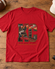 KC All In One Premium T Shirt flat lay