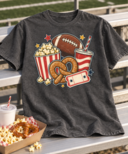 Football Snack Collage game day styled scene