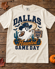 Dallas Haunted Game Day shirt flat lay
