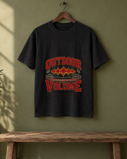 Outdoor Volume Department Premium T Shirt hanger view