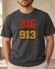 816 913 Two Sides One Sunday Premium T Shirt close up