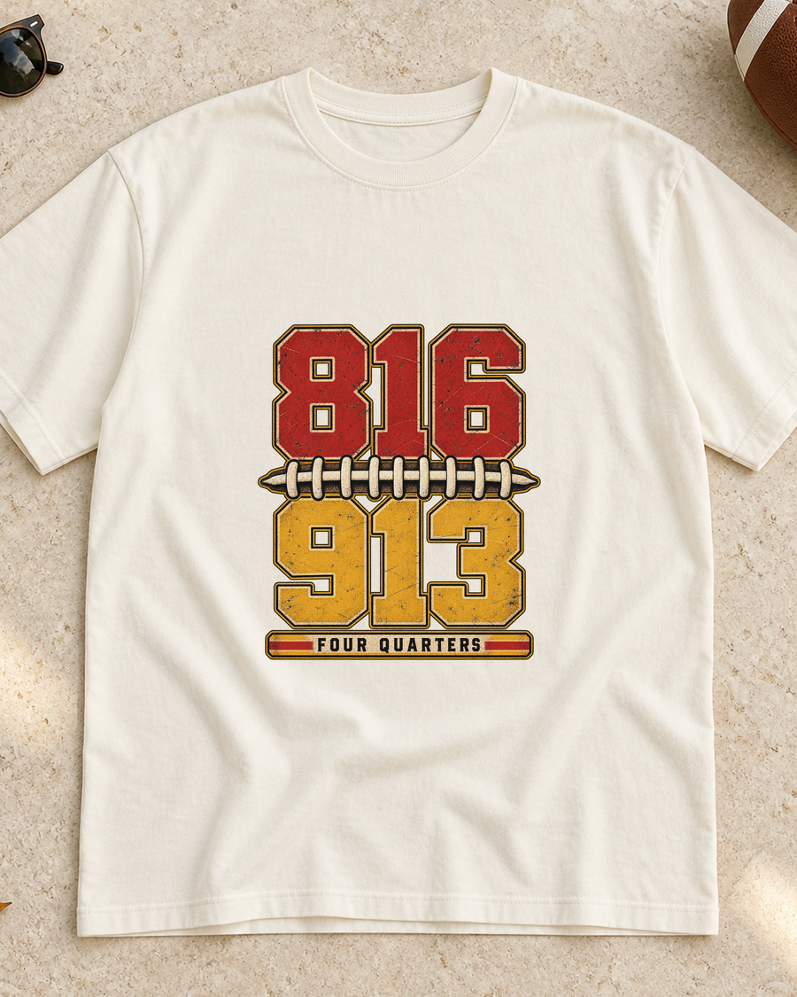 816 913 Four Quarters Premium T Shirt flat lay